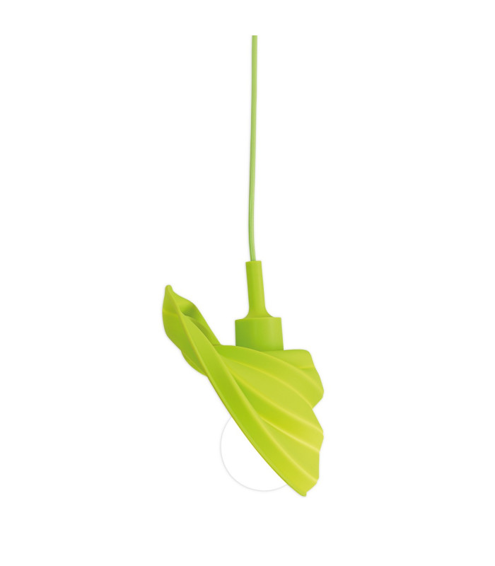 Cara Dome Pendant Ceiling Light Green 1xE27-4
