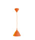 Cara Dome Pendant Ceiling Light Orange 1xE27-1