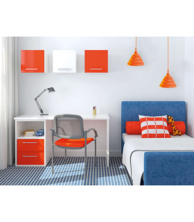 Cara Dome Pendant Ceiling Light Orange 1xE27-2
