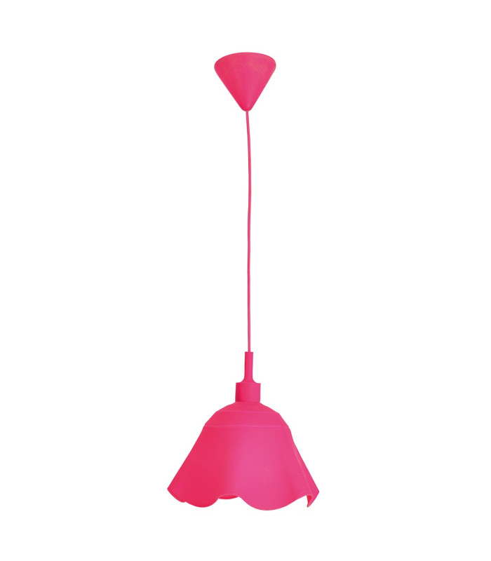 Leya Dome Pendant Ceiling Light Pink 1xE27-1