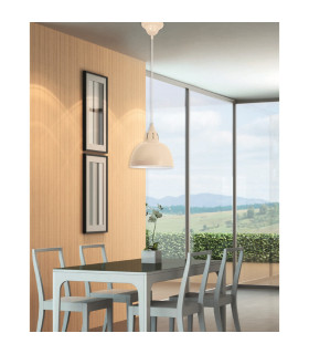 Desira Dome Pendant Ceiling Light Brown 1xE27-2