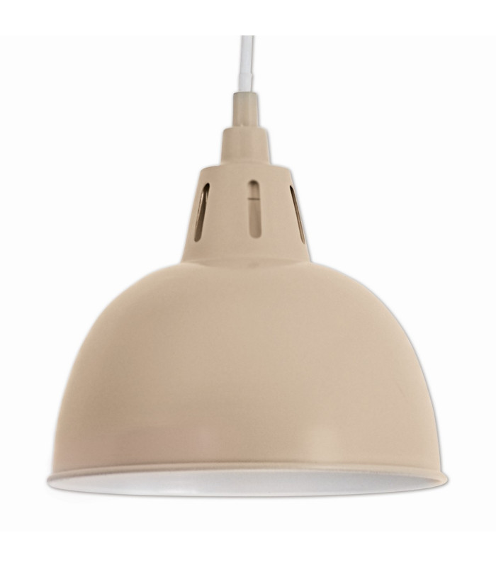 Desira Dome Pendant Ceiling Light Brown 1xE27-3