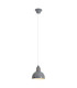 Desira Dome Pendant Ceiling Light Grey 1xE27-1