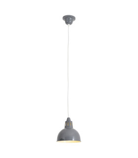 Desira Dome Pendant Ceiling Light Grey 1xE27-1