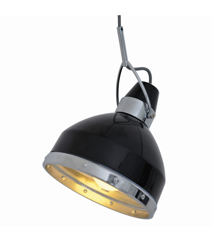 Cottage Dome Pendant Ceiling Light Black-5
