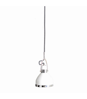 Cottage Dome Pendant Ceiling Light White 1xE27-1