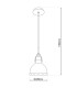 Cottage Dome Pendant Ceiling Light White 1xE27-3