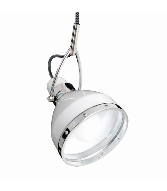 Cottage Dome Pendant Ceiling Light White 1xE27-5