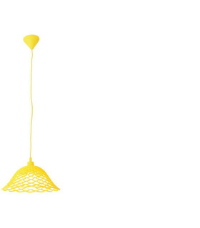 Cera Dome Pendant Ceiling Light Yellow 1xE27-1