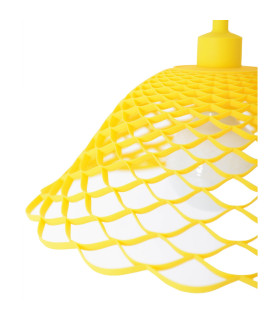 Cera Dome Pendant Ceiling Light Yellow 1xE27-2