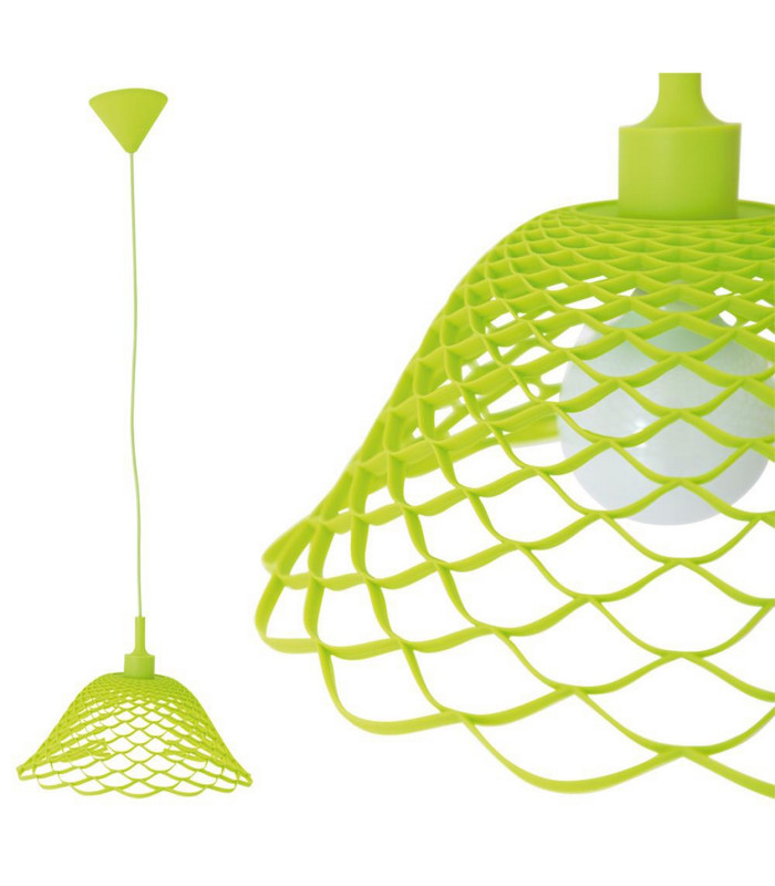 Cera Dome Pendant Ceiling Light Green 1xE27-4