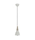 Delhi Slim Pendant Ceiling Light Beige 1xE27-1
