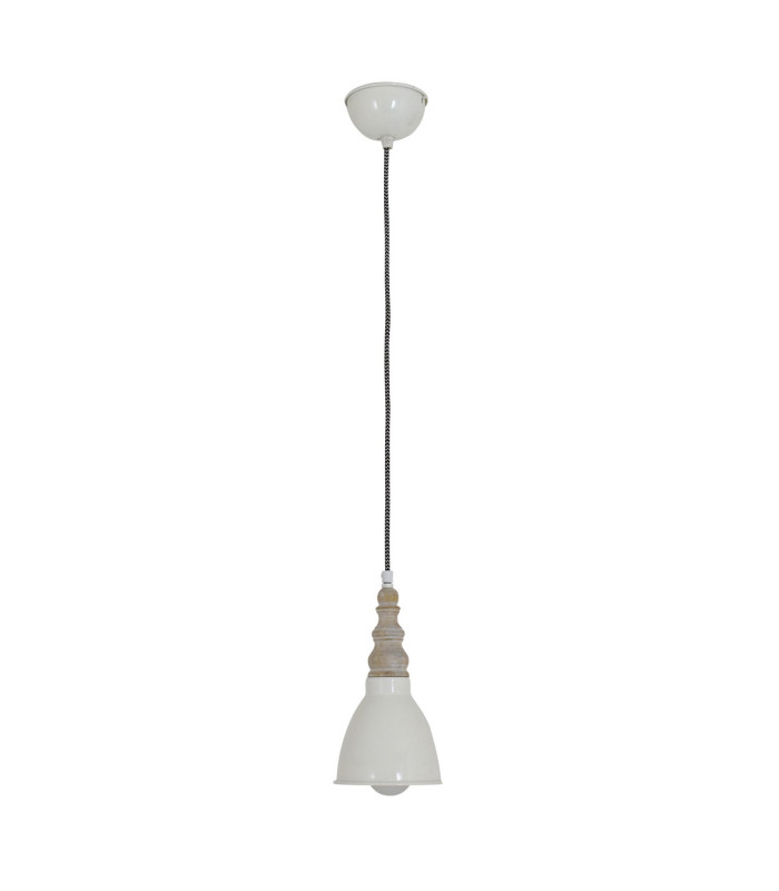 Delhi Slim Pendant Ceiling Light Beige 1xE27-1