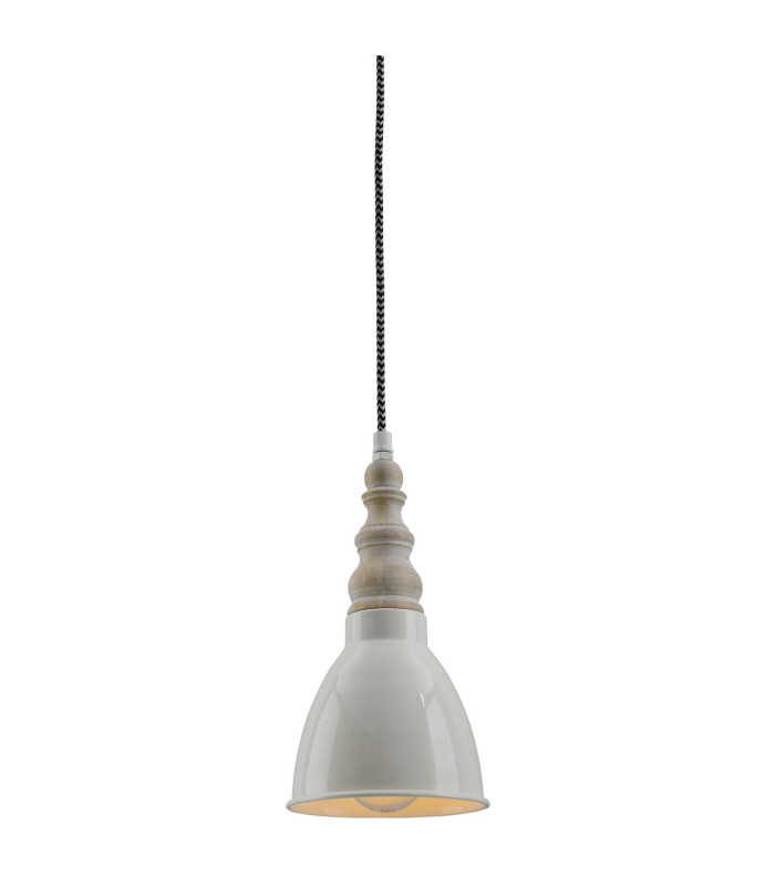 Delhi Slim Pendant Ceiling Light Beige 1xE27-3