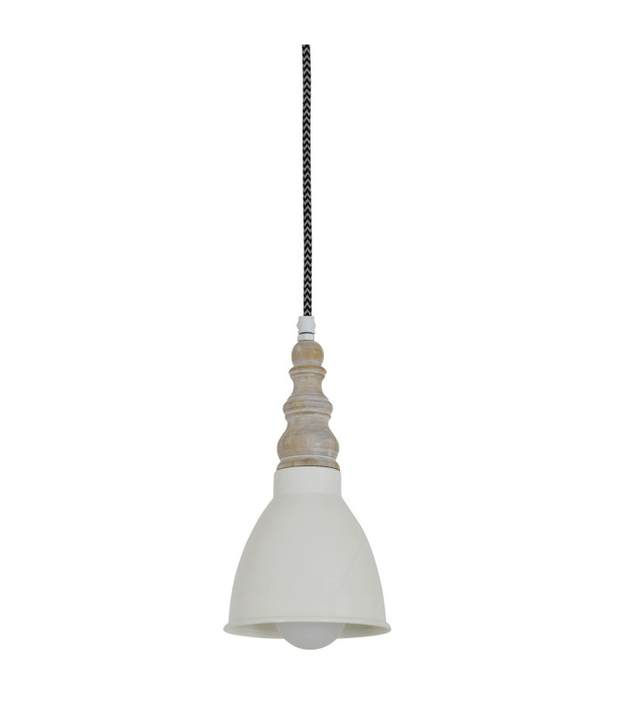 Delhi Slim Pendant Ceiling Light Beige 1xE27-4