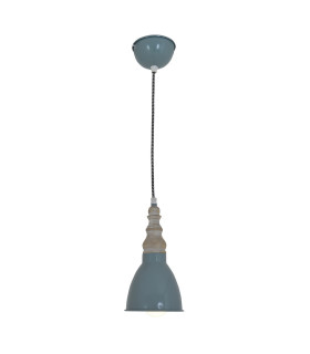 Delhi Slim Pendant Ceiling Light Green 1xE27-1