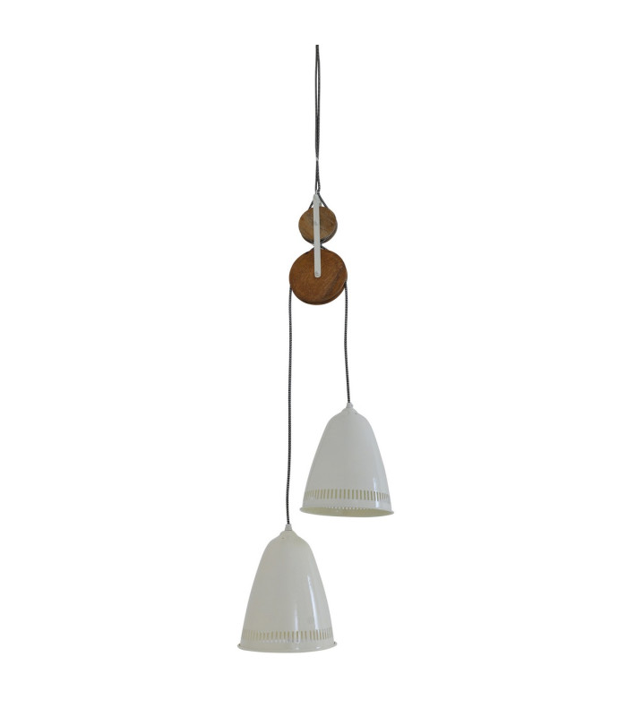 Jaipur Pendant Ceiling Light White 2xE27-1