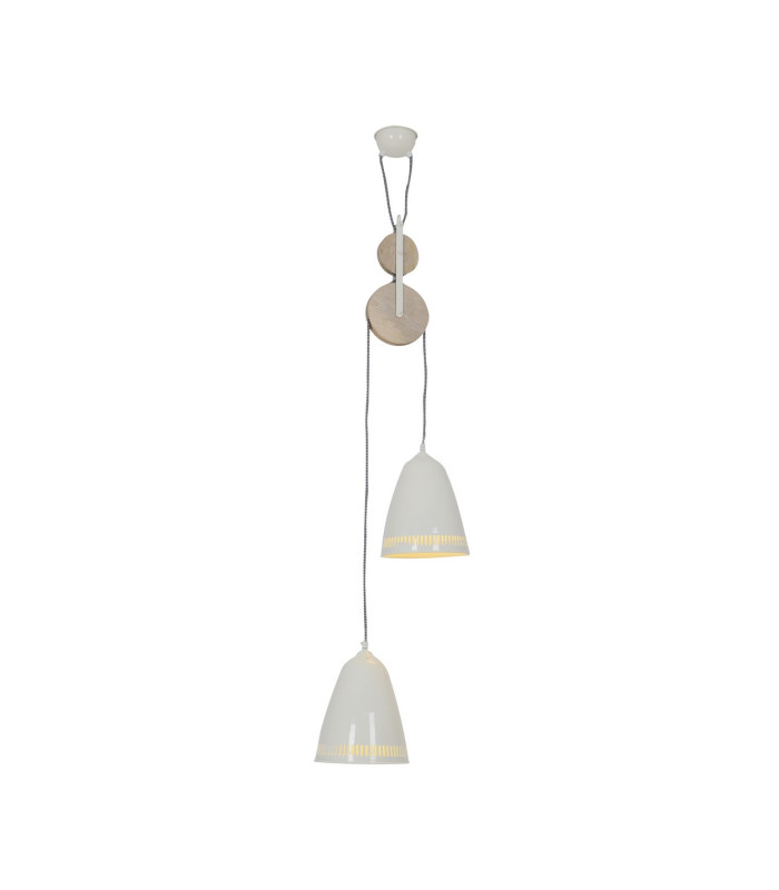 Jaipur Pendant Ceiling Light White 2xE27-4