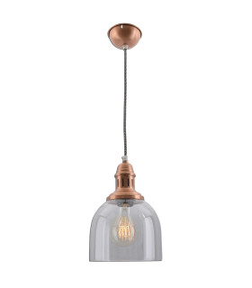 Mumbai Dome Pendant Ceiling Light Copper 1xE27-1