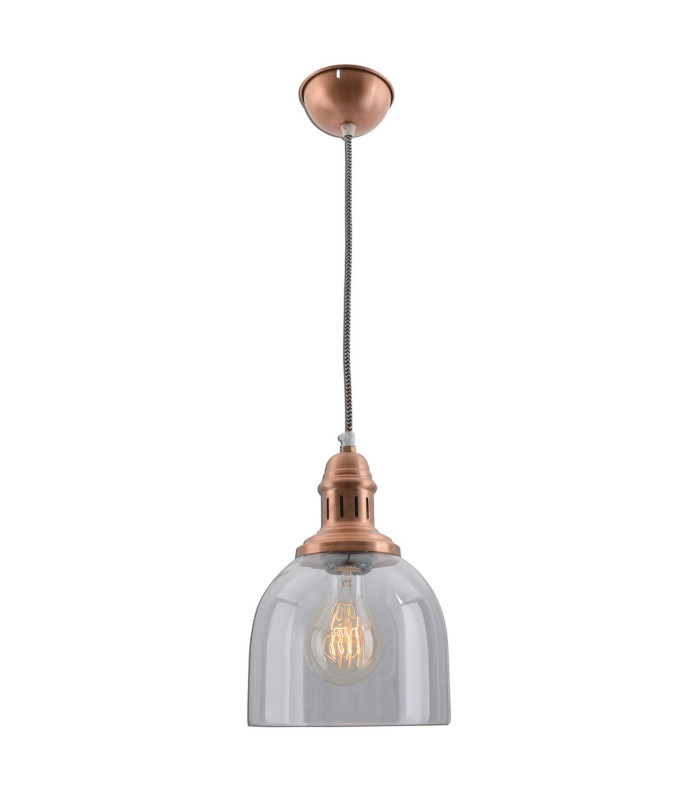 Mumbai Dome Pendant Ceiling Light Copper 1xE27-1