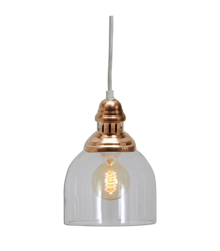 Mumbai Dome Pendant Ceiling Light Copper 1xE27-4