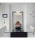 Ludwig Dimmable LED Tall Pendant Ceiling Light White 2700K Remote Control-2