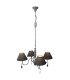 Castellum Multi Arm Pendant Ceiling Light Grey 4xE14-1