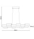Moggi Dimmable LED Bar Pendant Ceiling Light White 3000K-4
