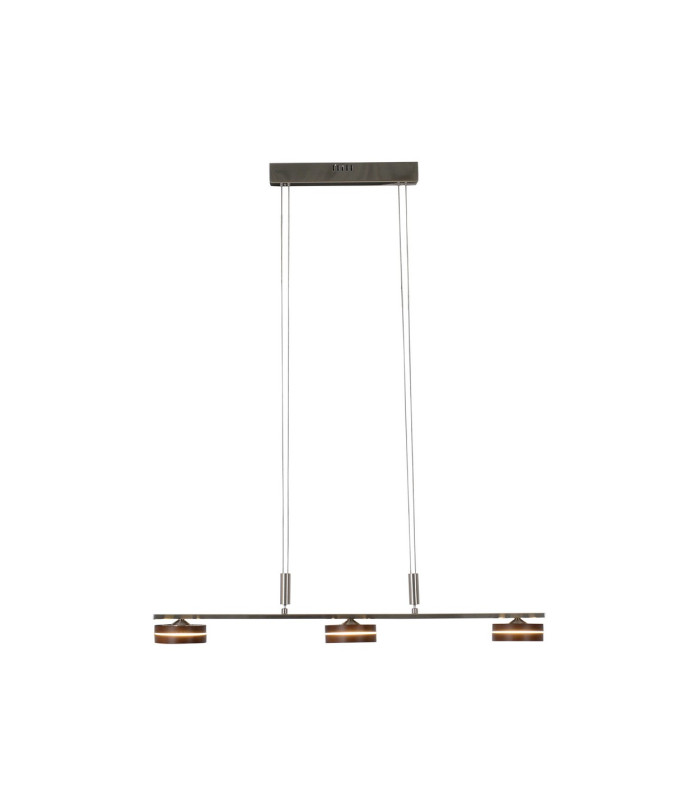 Triberg Dimmable LED Bar Pendant Ceiling Light Brown 3000K-1