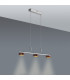 Triberg Dimmable LED Bar Pendant Ceiling Light Brown 3000K-2