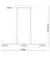 Triberg Dimmable LED Bar Pendant Ceiling Light Brown 3000K-3