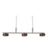Triberg Dimmable LED Bar Pendant Ceiling Light Brown 3000K-4