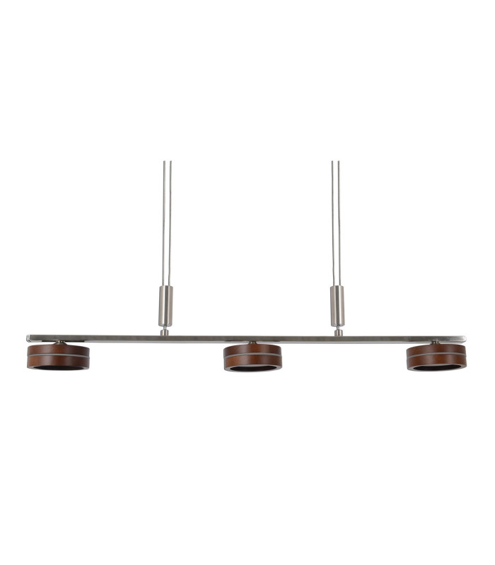 Triberg Dimmable LED Bar Pendant Ceiling Light Brown 3000K-4