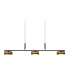 Triberg Dimmable LED Bar Pendant Ceiling Light Brown 3000K-5