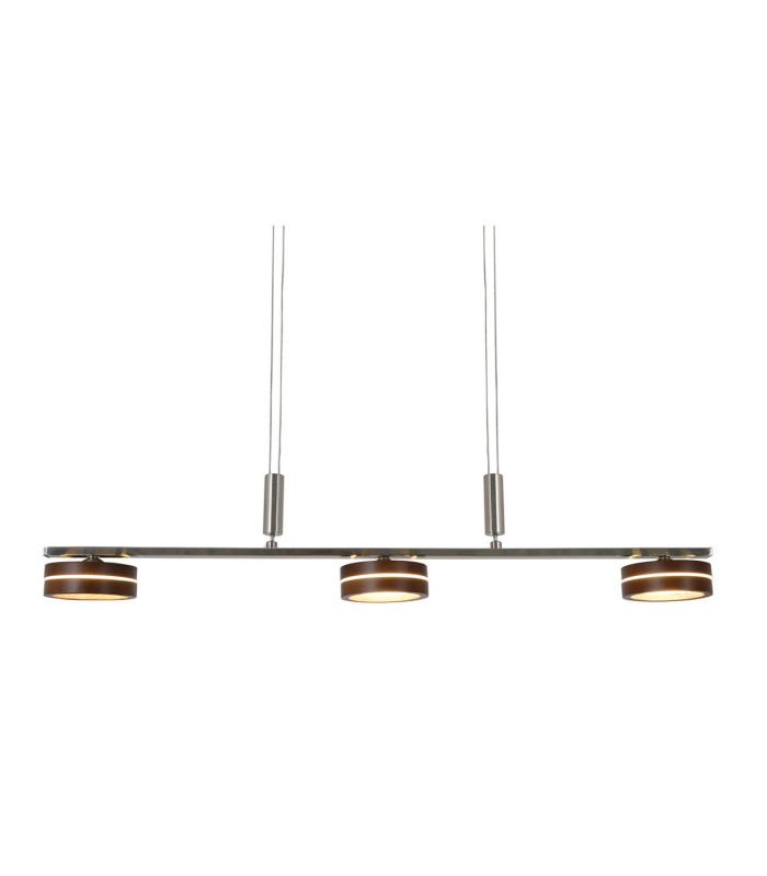 Triberg Dimmable LED Bar Pendant Ceiling Light Brown 3000K-5
