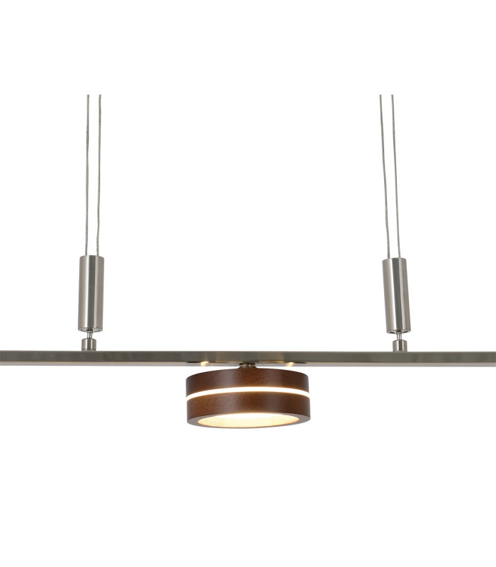 Triberg Dimmable LED Bar Pendant Ceiling Light Brown 3000K-6