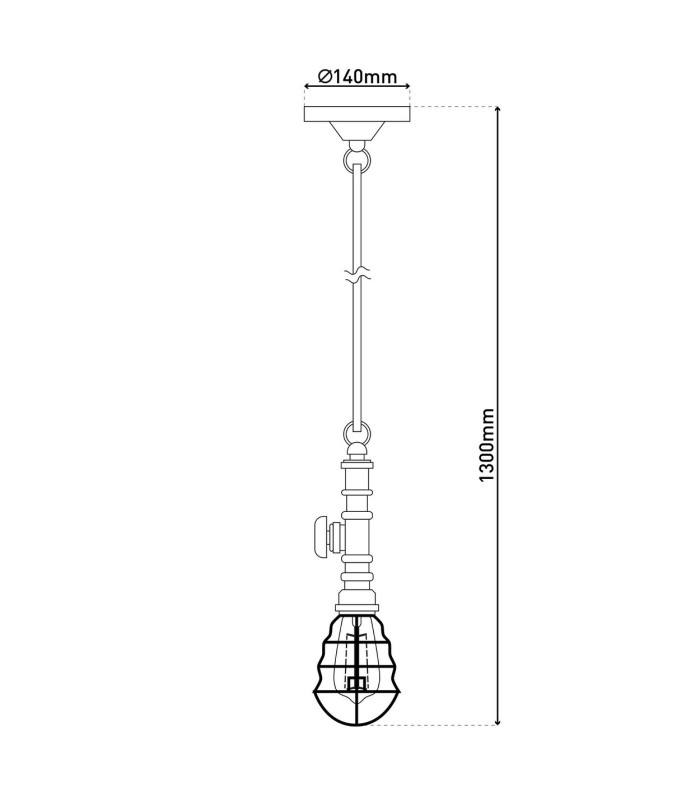 Regia Pendant Ceiling Light Red 1xE27-4