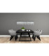 Diamonds Dimmable LED Bar Pendant Ceiling Light Chrome 3000-6500K Remote Control-6