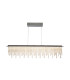 Diamonds Dimmable LED Bar Pendant Ceiling Light Chrome 3000-6500K Remote Control-9