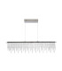 Diamonds Dimmable LED Bar Pendant Ceiling Light Chrome 3000-6500K Remote Control-10