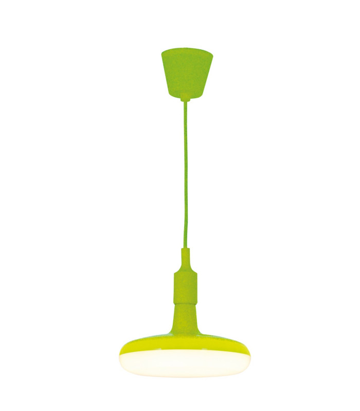 Ufo Dome Pendant Ceiling Light Green 1xE27 3000K-1