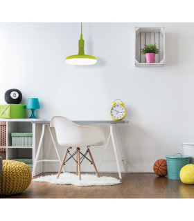 Ufo Dome Pendant Ceiling Light Green 1xE27 3000K-2