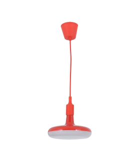 Ufo Dome Pendant Ceiling Light Red 1xE27 3000K-1