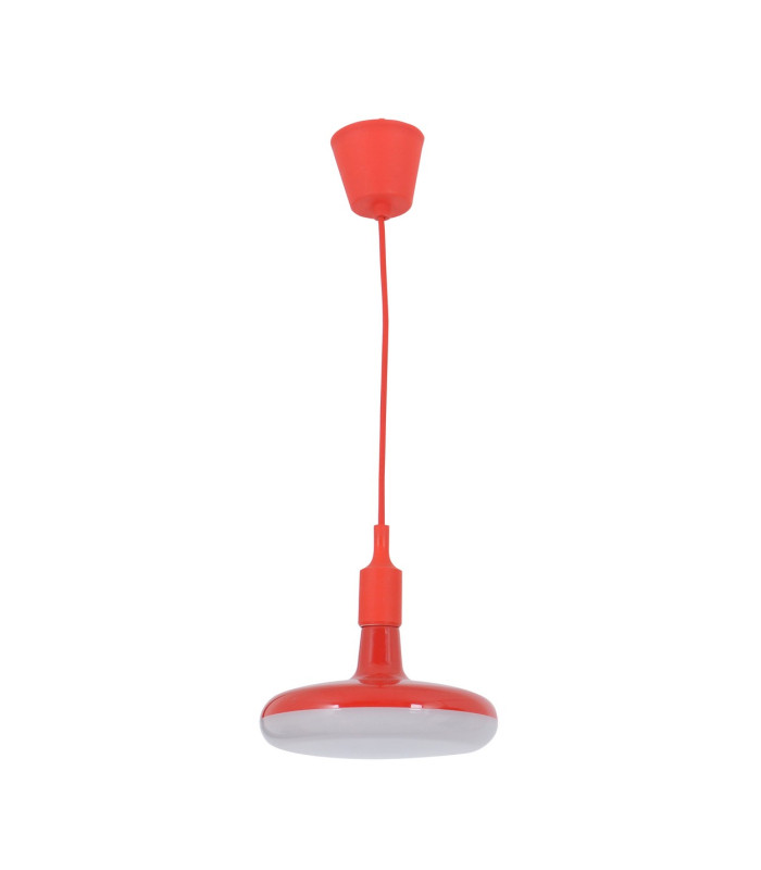 Ufo Dome Pendant Ceiling Light Red 1xE27 3000K-1