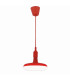 Ufo Dome Pendant Ceiling Light Red 1xE27 3000K-4