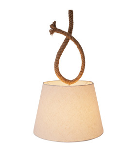 Rope 35cm Dome Pendant Ceiling Light Nature 1xE27-1