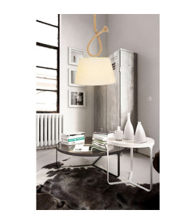 Rope 35cm Dome Pendant Ceiling Light Nature 1xE27-2
