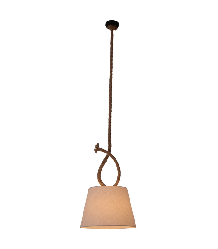 Rope 35cm Dome Pendant Ceiling Light Nature 1xE27-5