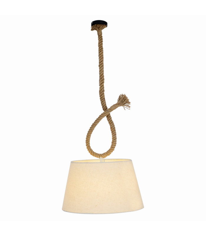 Rope 35cm Dome Pendant Ceiling Light Nature 1xE27-8