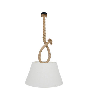 Rope 45cm Dome Pendant Ceiling Light Nature 1xE27-1